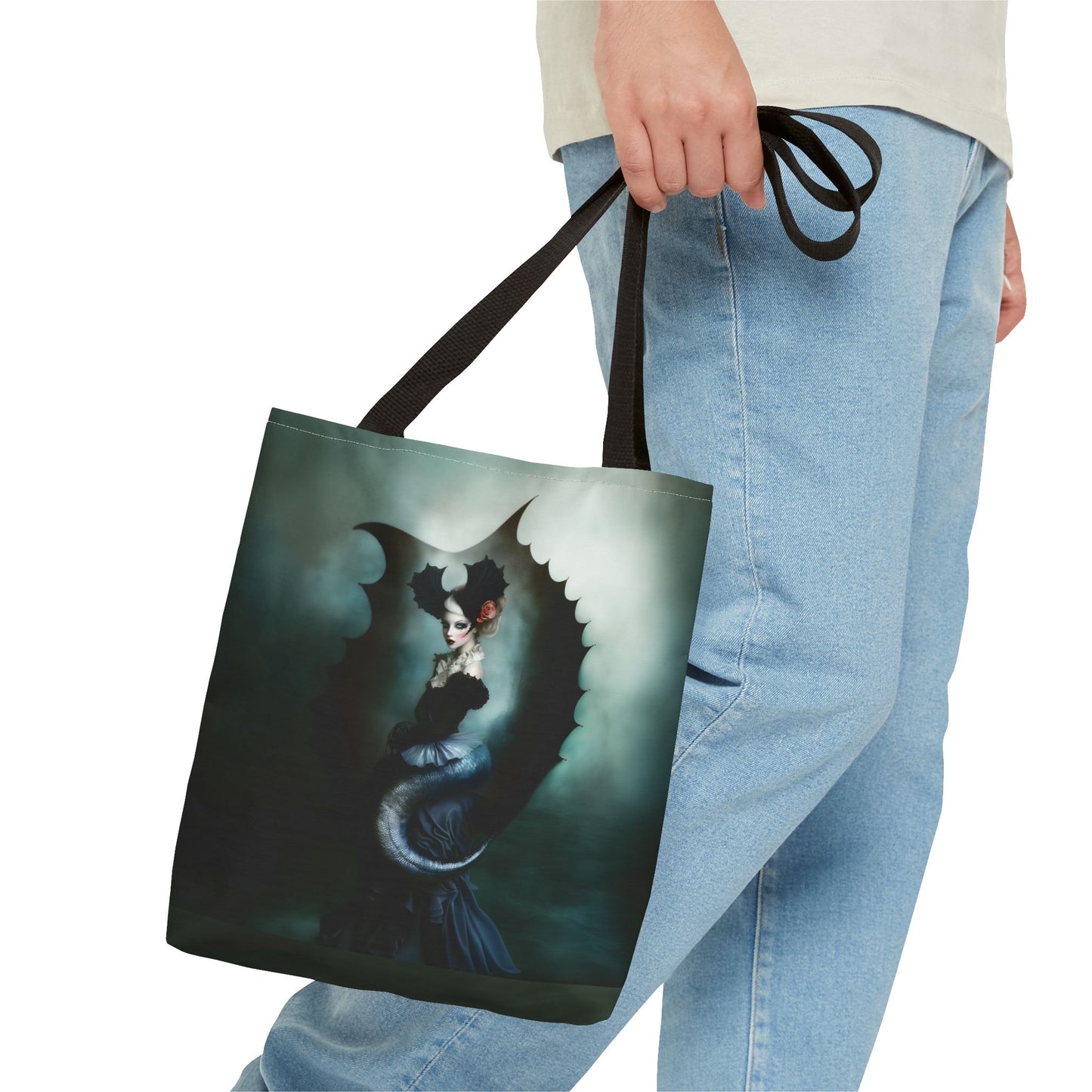 Gothic mermaid Tote Bag