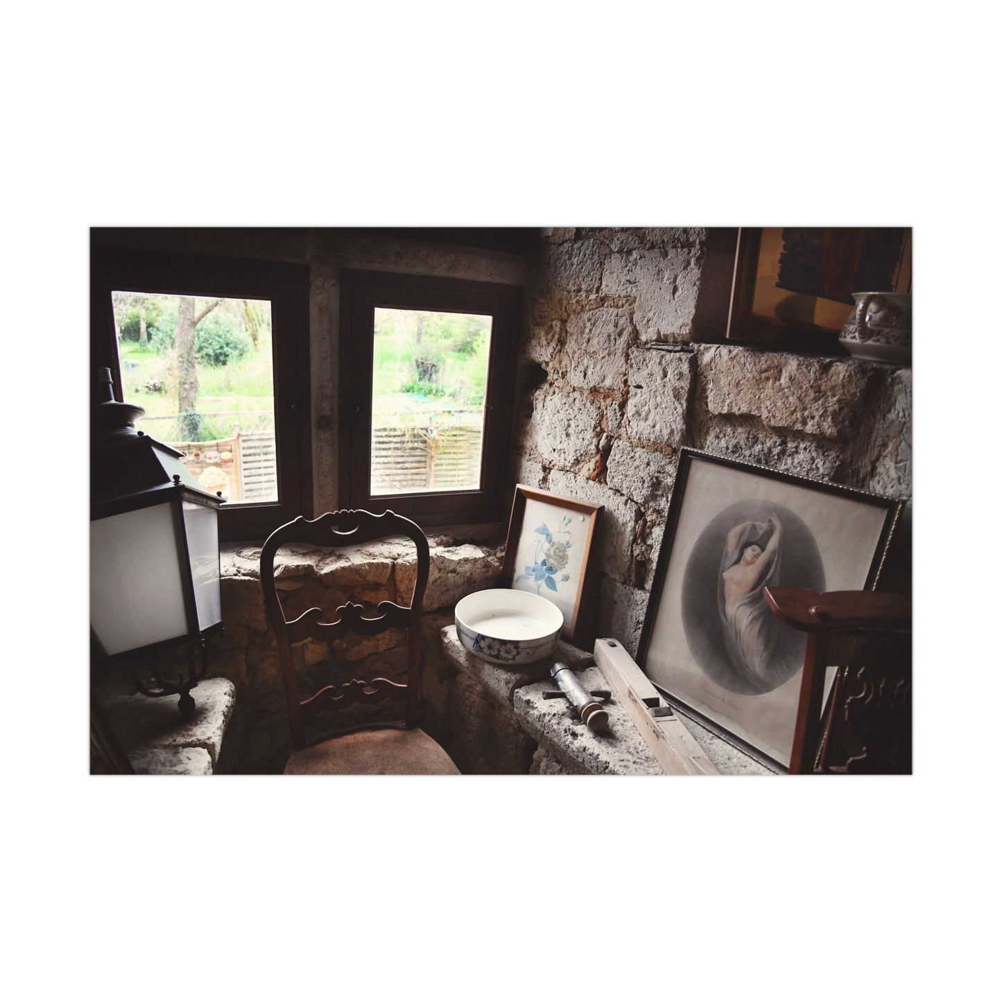 French antique shop detail photograph wall art photo