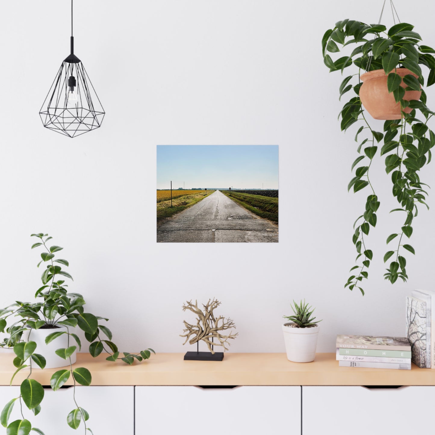 Italian road lanscape photograph fine art poster wall art photo