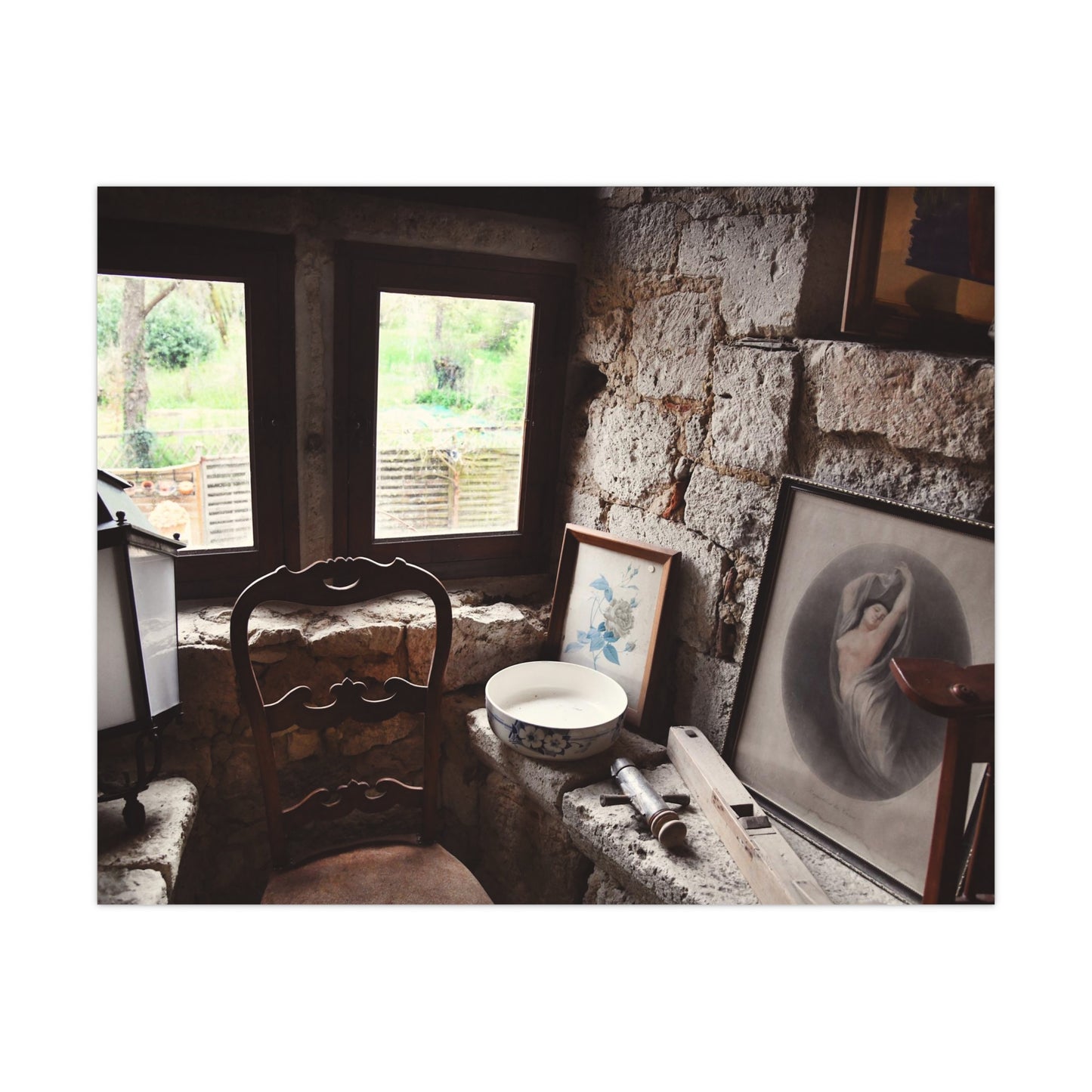French antique shop detail photograph wall art photo