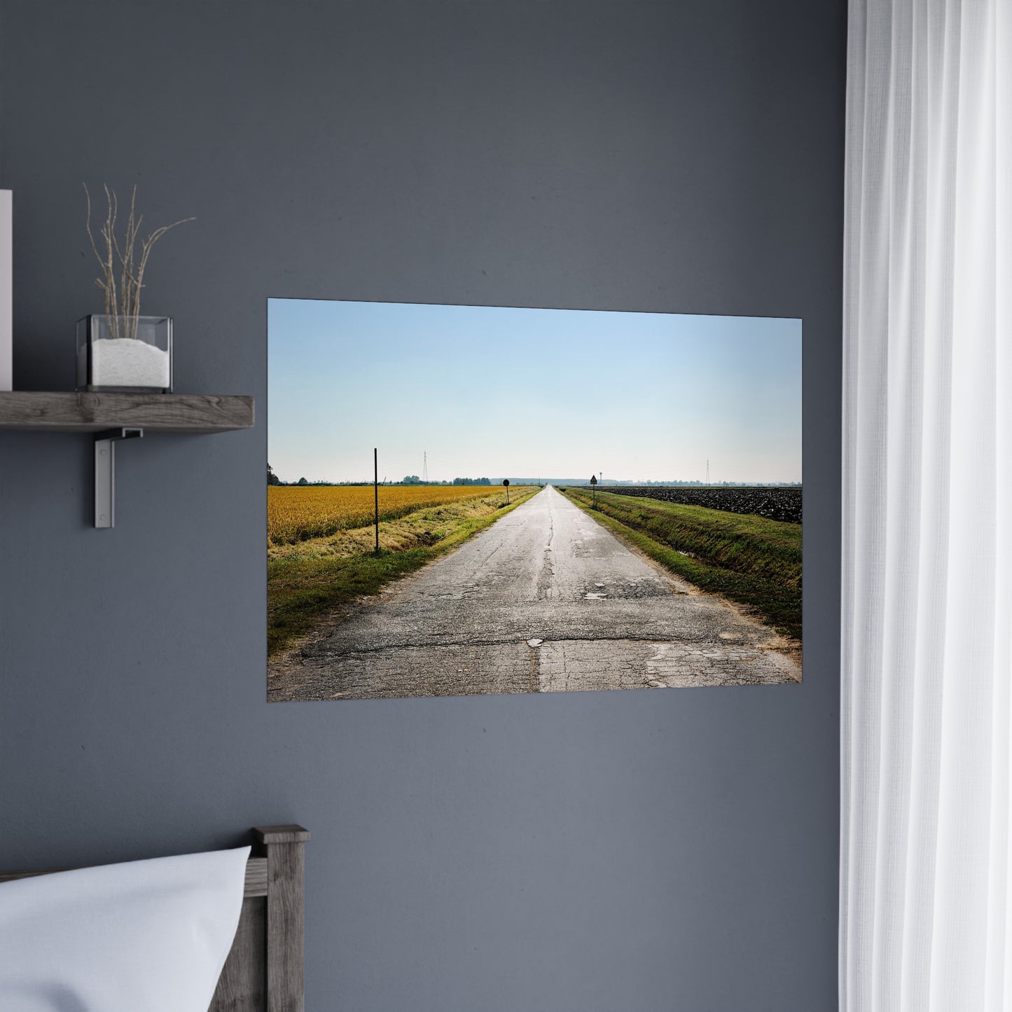 Italian road lanscape photograph fine art poster wall art photo