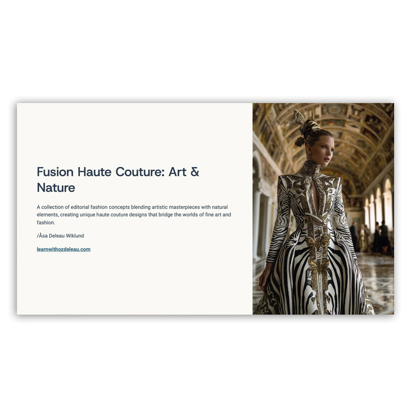3 PDF bundle- Couture inspired by animals and art- 180 prompt collection
