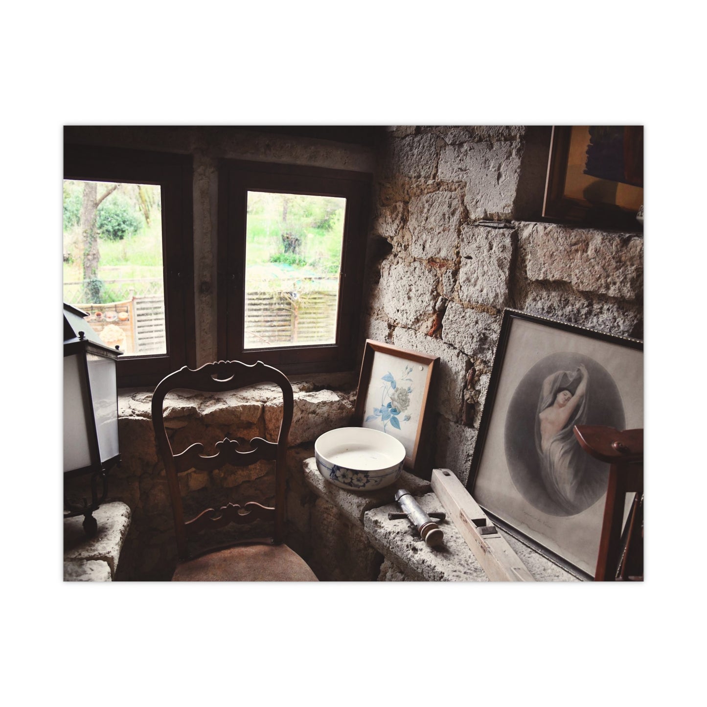 French antique shop detail photograph wall art photo