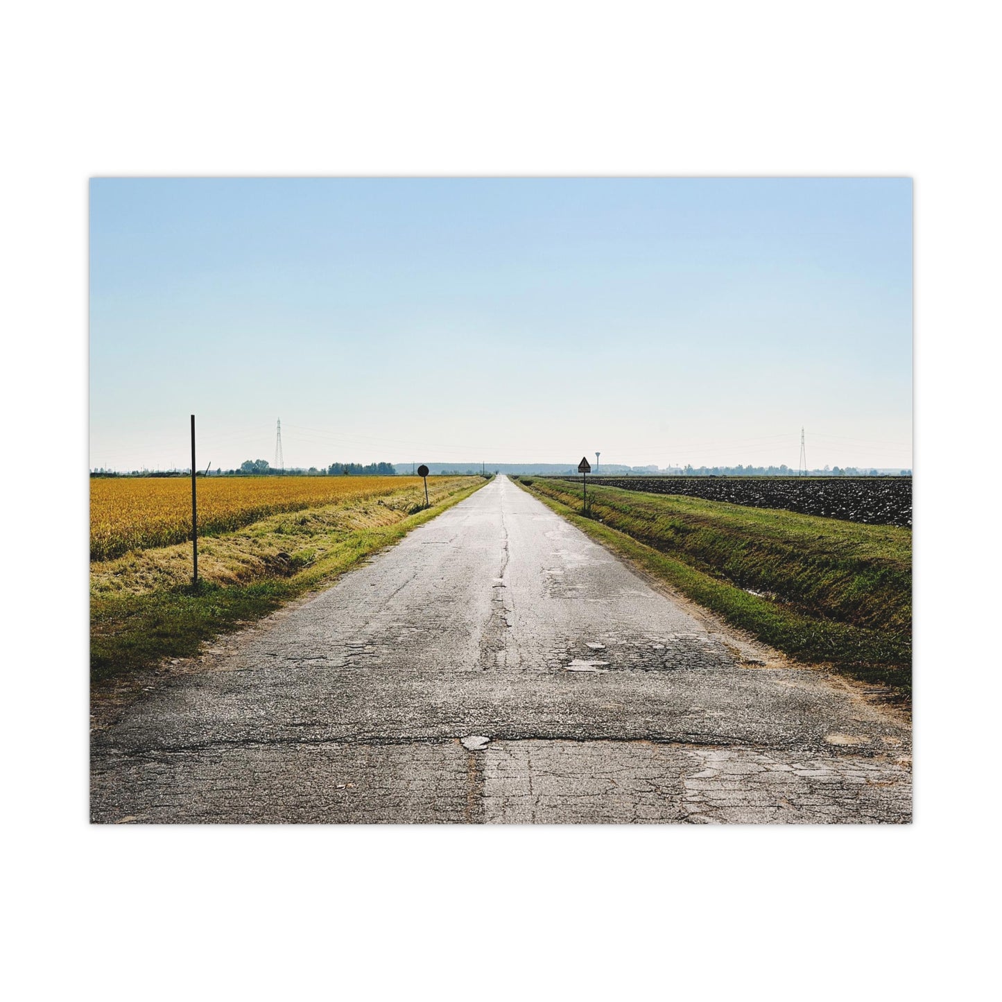 Italian road lanscape photograph fine art poster wall art photo