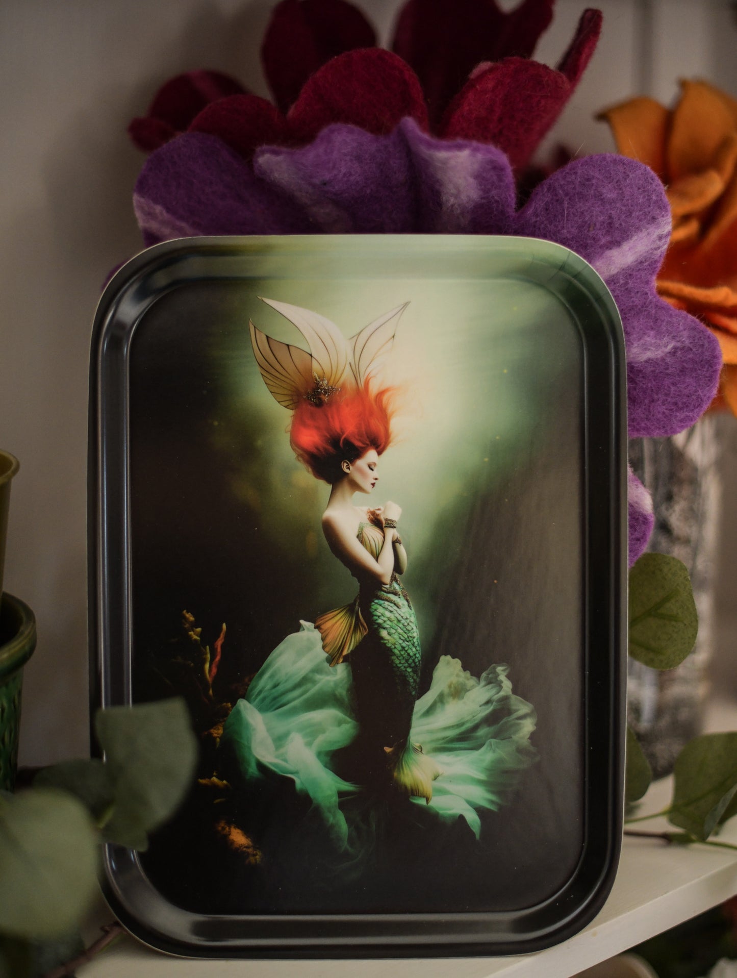 Mermaid tray 20x27cm