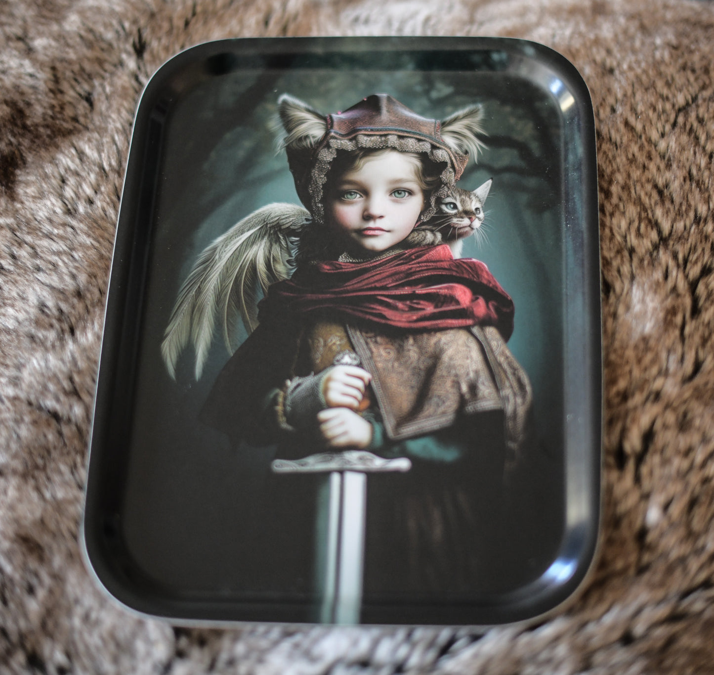 Little wood warrior tray 20x27cm