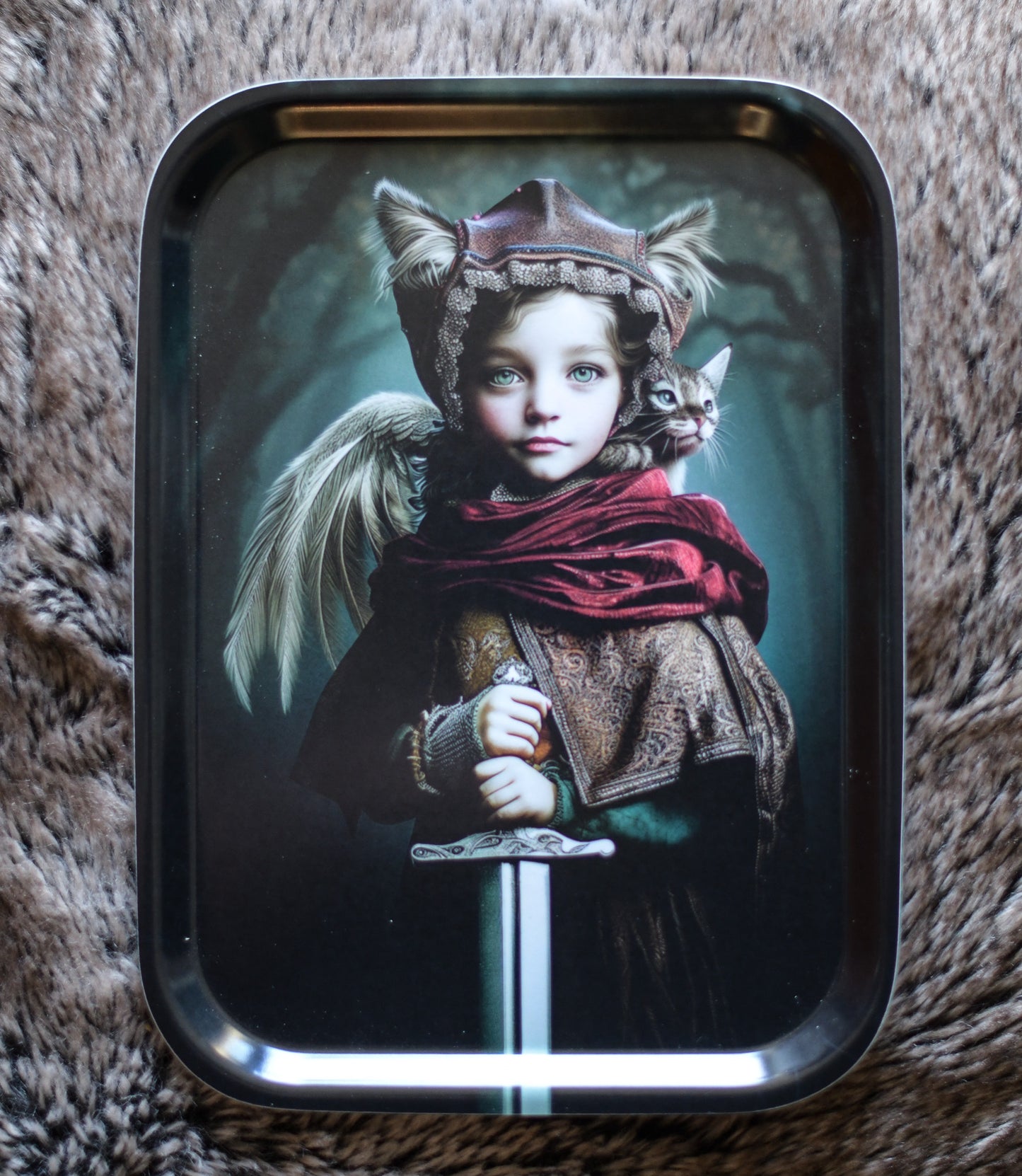 Little wood warrior tray 20x27cm