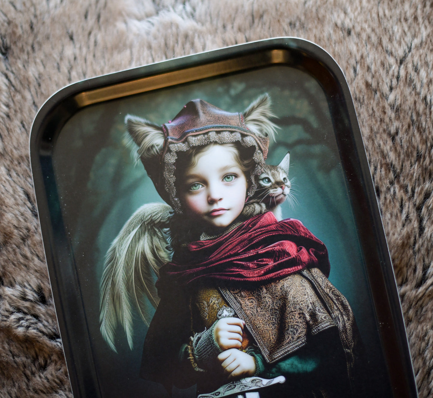 Little wood warrior tray 20x27cm