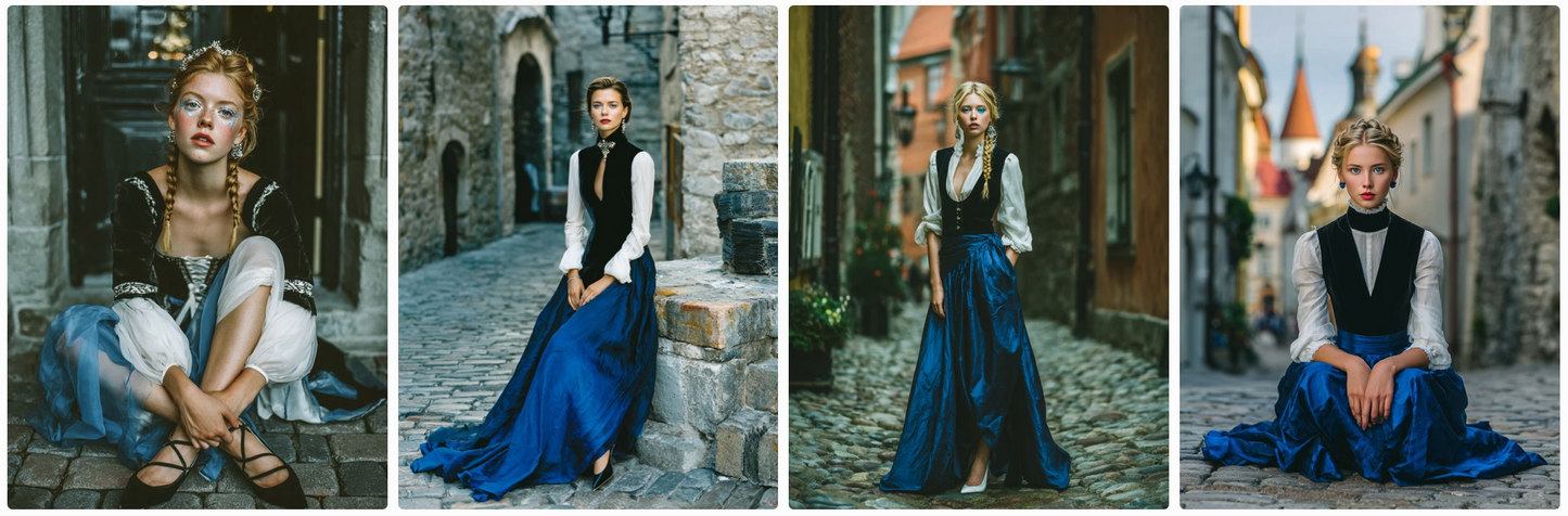 Fashion inspired by all the Flags of Europe – Couture & Prêt-à-Porter 47x2 prompts Bundle