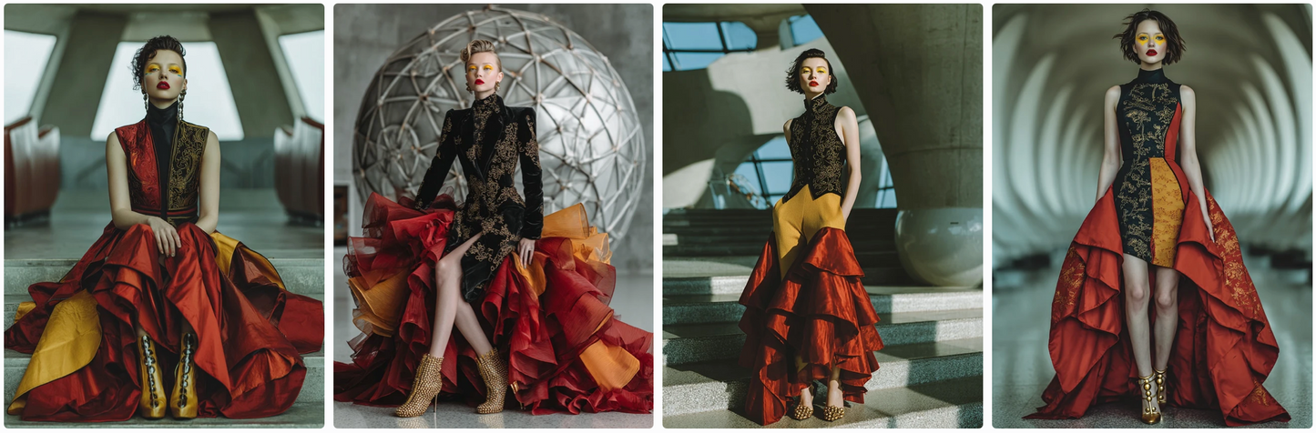 Fashion inspired by all the Flags of Europe – Couture & Prêt-à-Porter 47x2 prompts Bundle