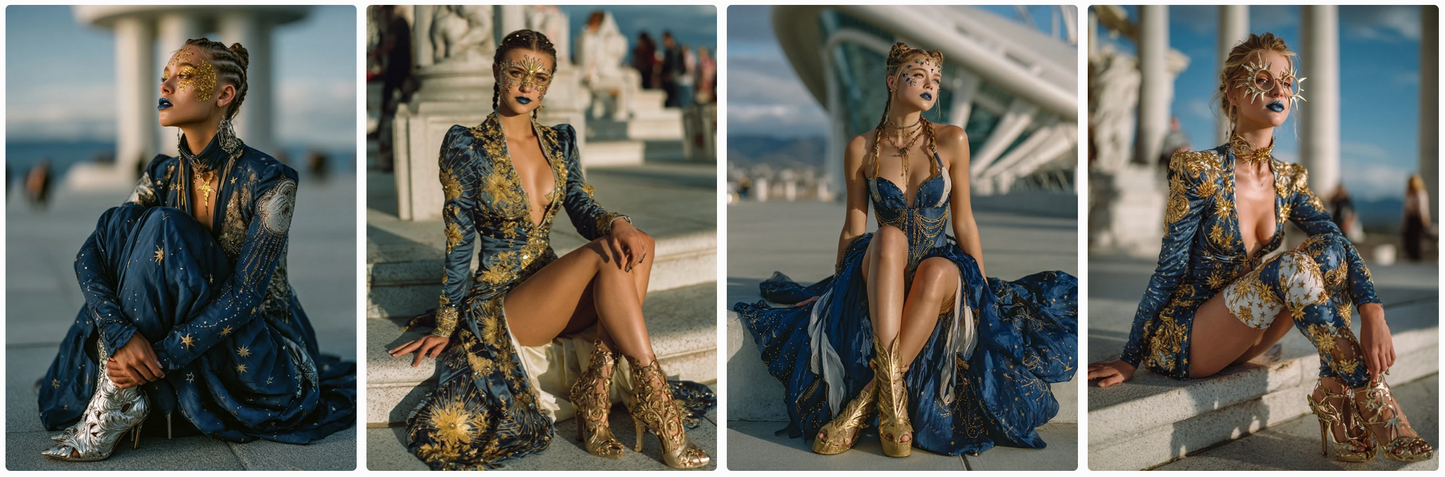 Fashion inspired by all the Flags of Europe – Couture & Prêt-à-Porter 47x2 prompts Bundle