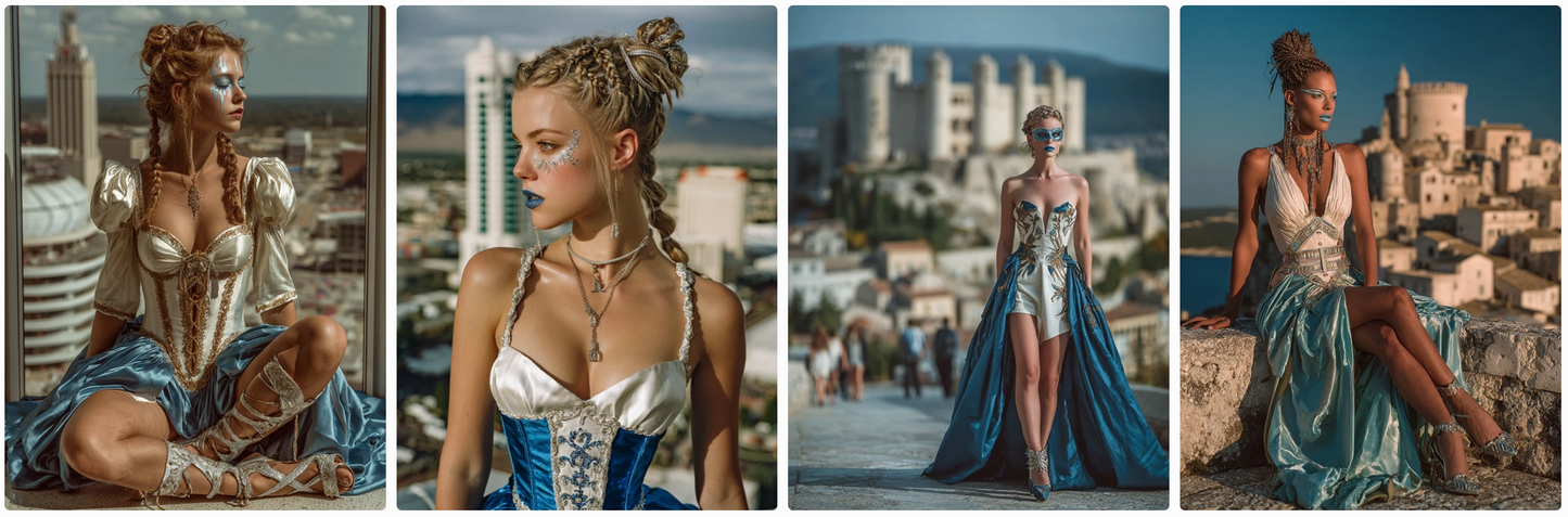 Fashion inspired by all the Flags of Europe – Couture & Prêt-à-Porter 47x2 prompts Bundle