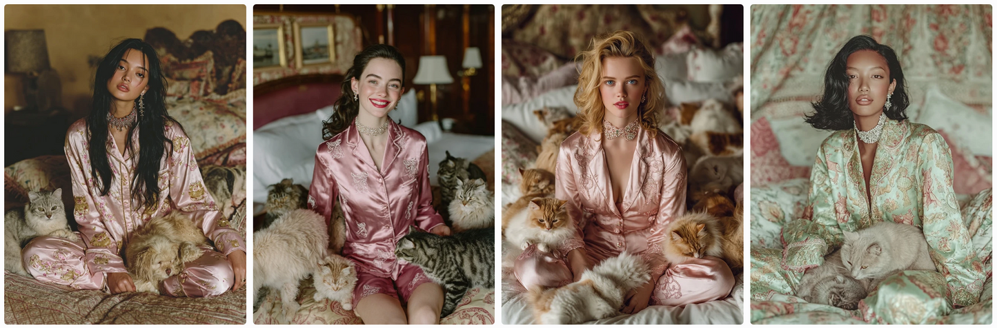 50 fashion prompts-with and inspired by cats