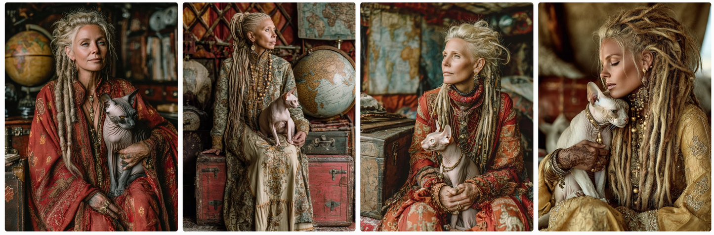 50 fashion prompts-with and inspired by cats