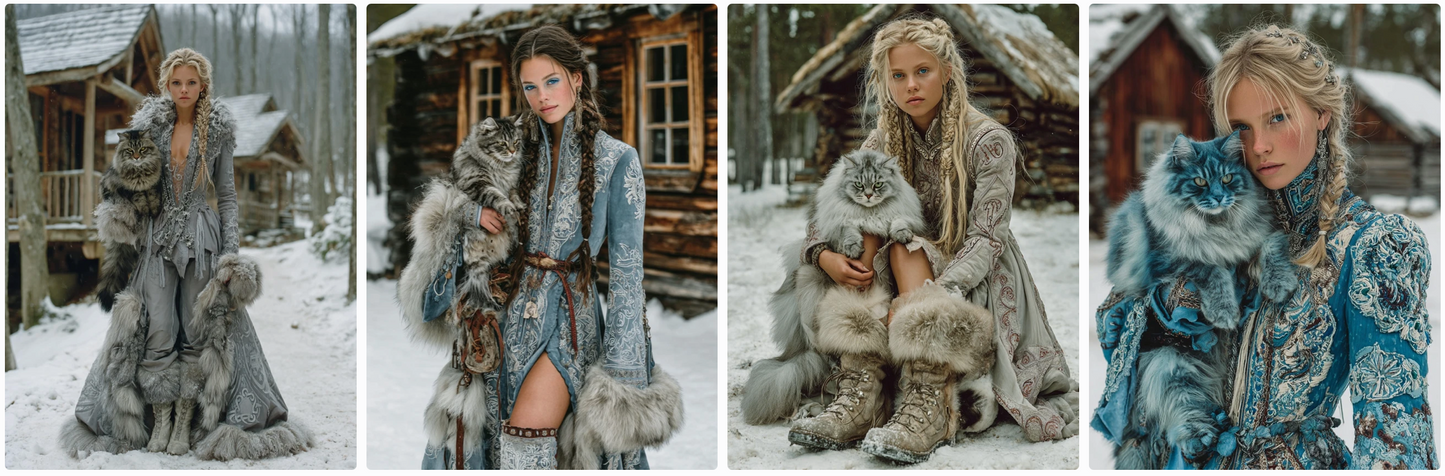 50 fashion prompts-with and inspired by cats