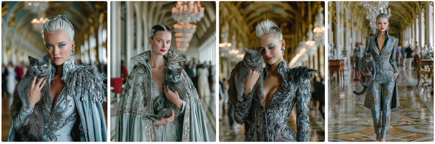50 fashion prompts-with and inspired by cats