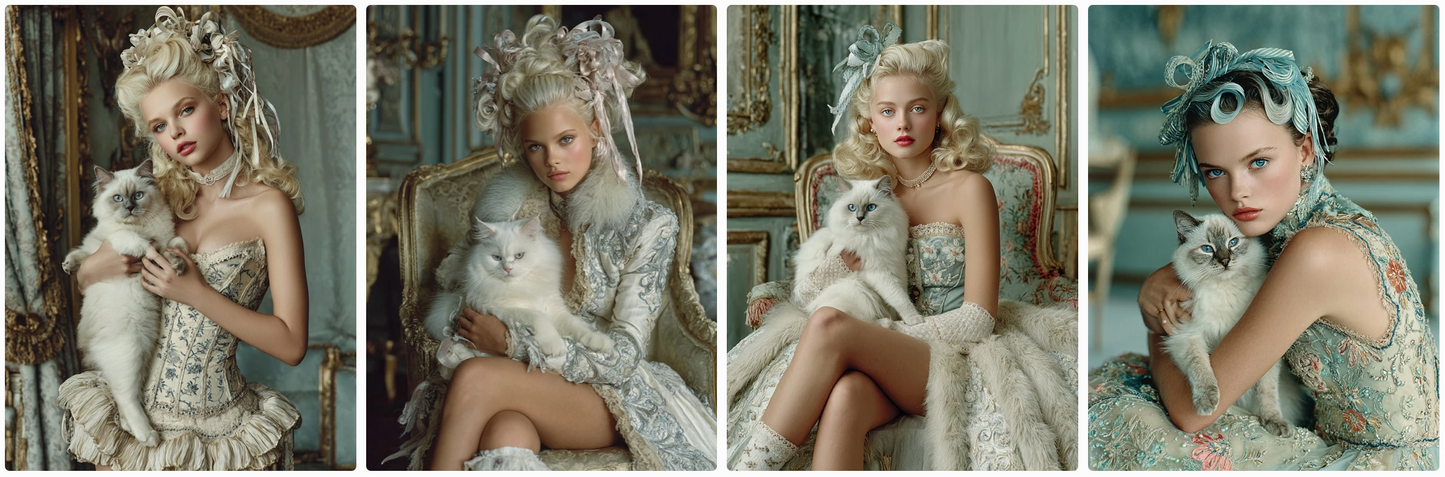 50 fashion prompts-with and inspired by cats