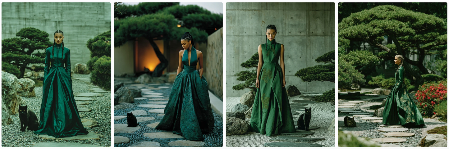 50 fashion prompts-with and inspired by cats