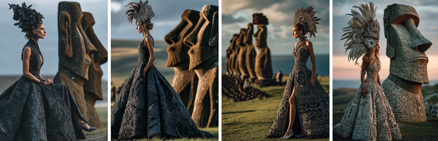 Couture x Architecture — 60 AI Fashion Prompts Inspired by Iconic Structures