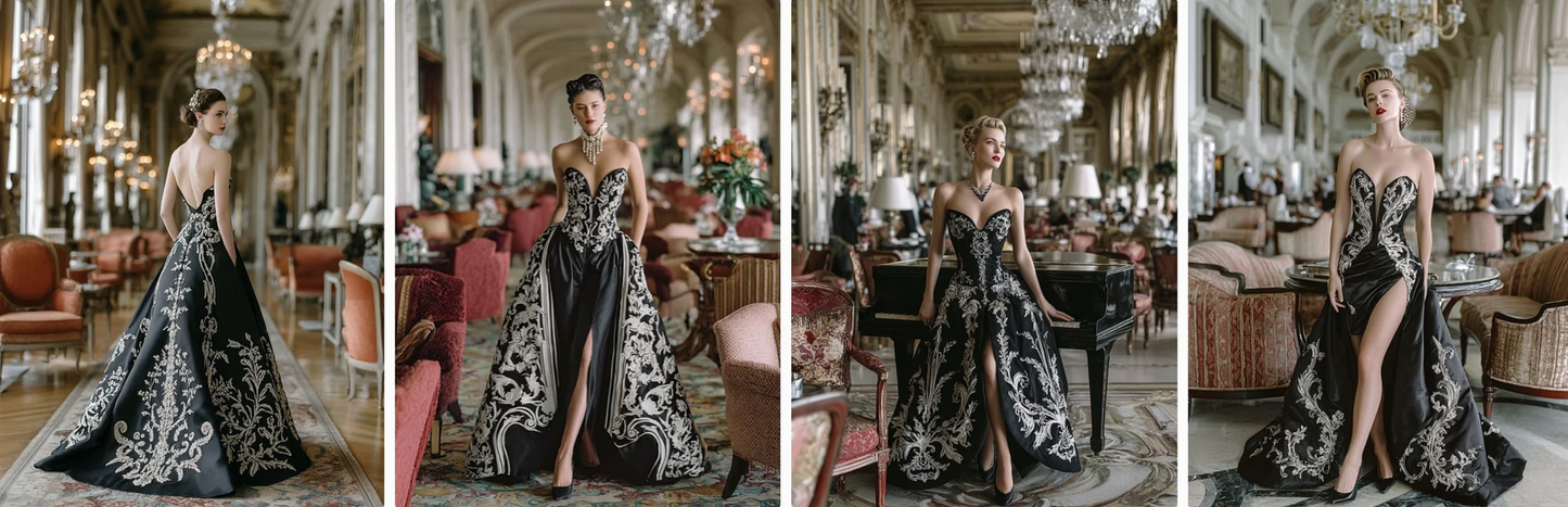 Couture collection inspired by musical instruments- 60 prompts
