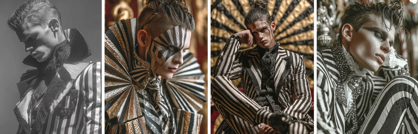 Couture collection inspired by musical instruments- 60 prompts
