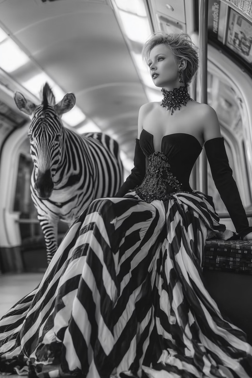 Couture Animals & Models – Cities, Gardens & Underwater- 60 prompts+ 60 free bonus prompts
