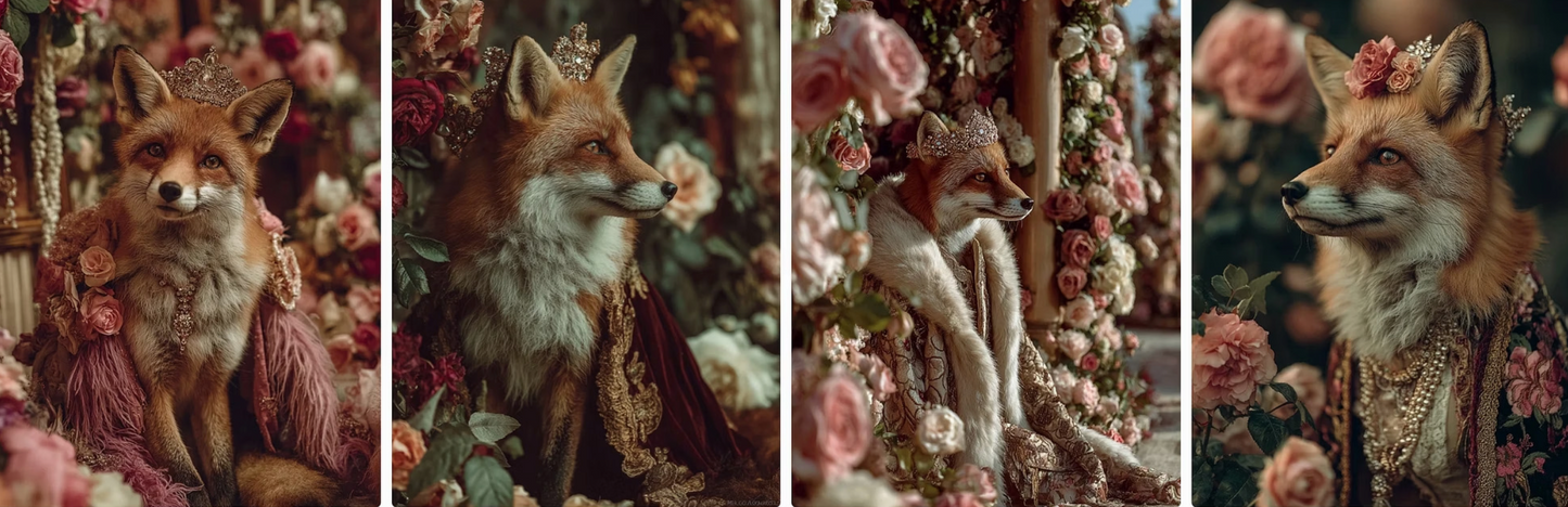 Couture Animals & Models – Cities, Gardens & Underwater- 60 prompts+ 60 free bonus prompts