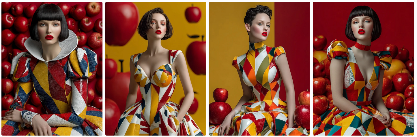 60 Snow White Haute Couture Prompts inspired by art and photographers– Illustrated Editorial Collection
