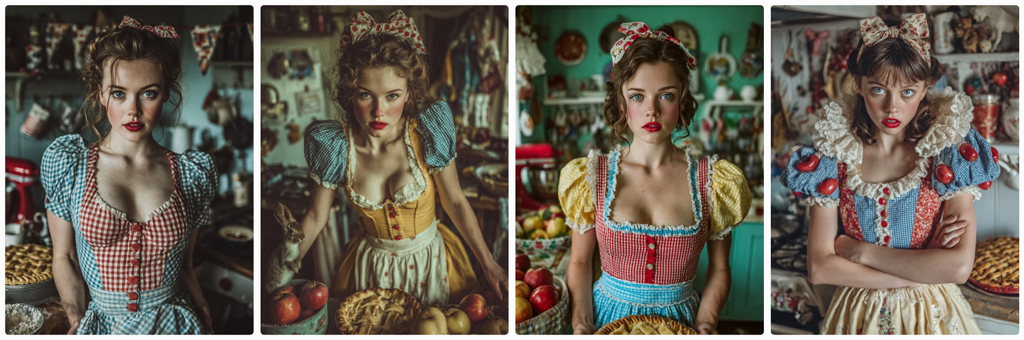 60 Snow White Haute Couture Prompts inspired by art and photographers– Illustrated Editorial Collection