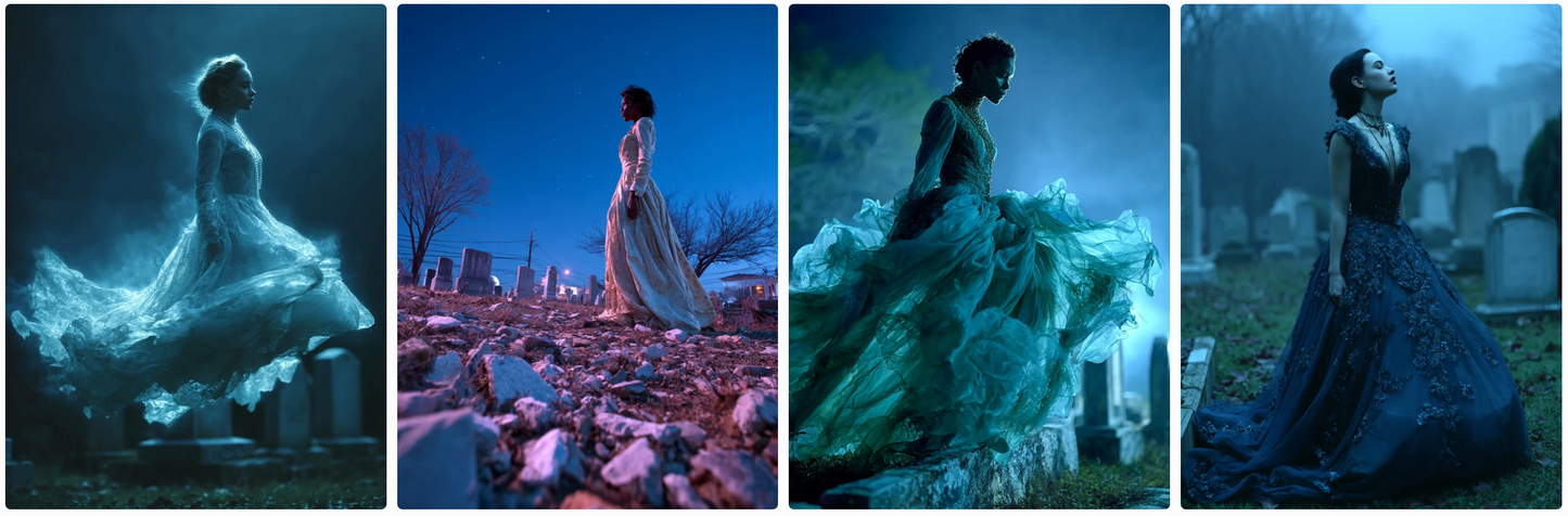 Haute Couture on Ghosts – 70 Prompt Collection