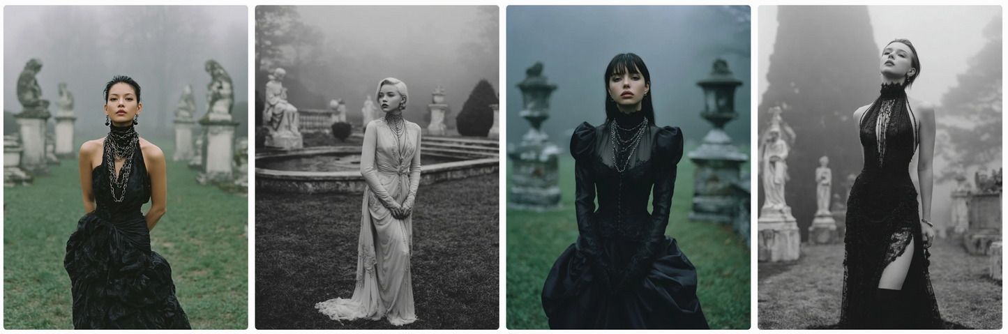 Haute Couture on Ghosts – 70 Prompt Collection