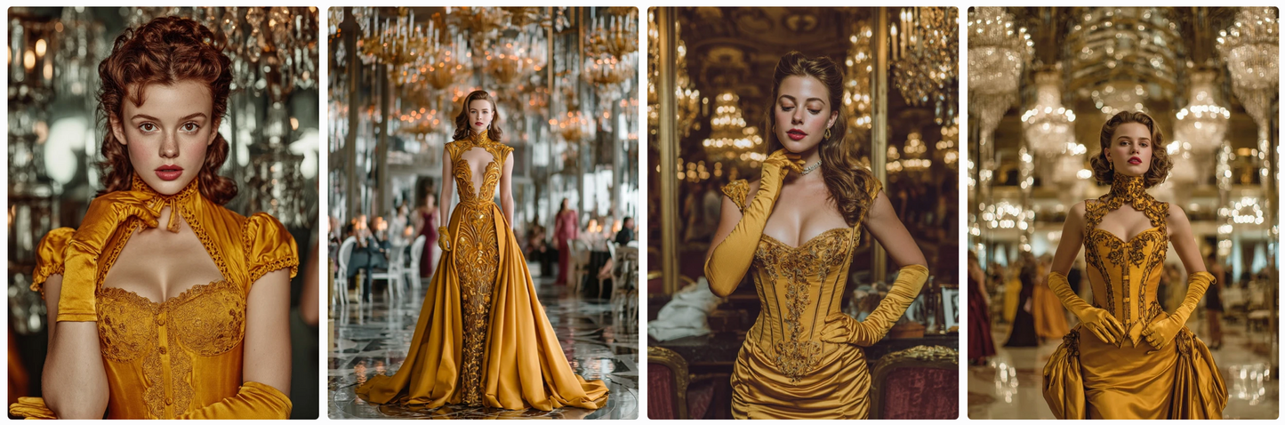 Fairy tales-Old Hollywood style! Sepia, B/W and technicolor- 60 prompts