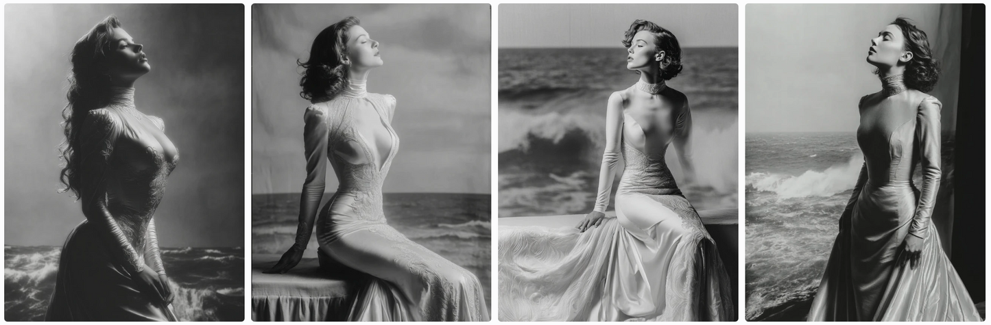 Fairy tales-Old Hollywood style! Sepia, B/W and technicolor- 60 prompts
