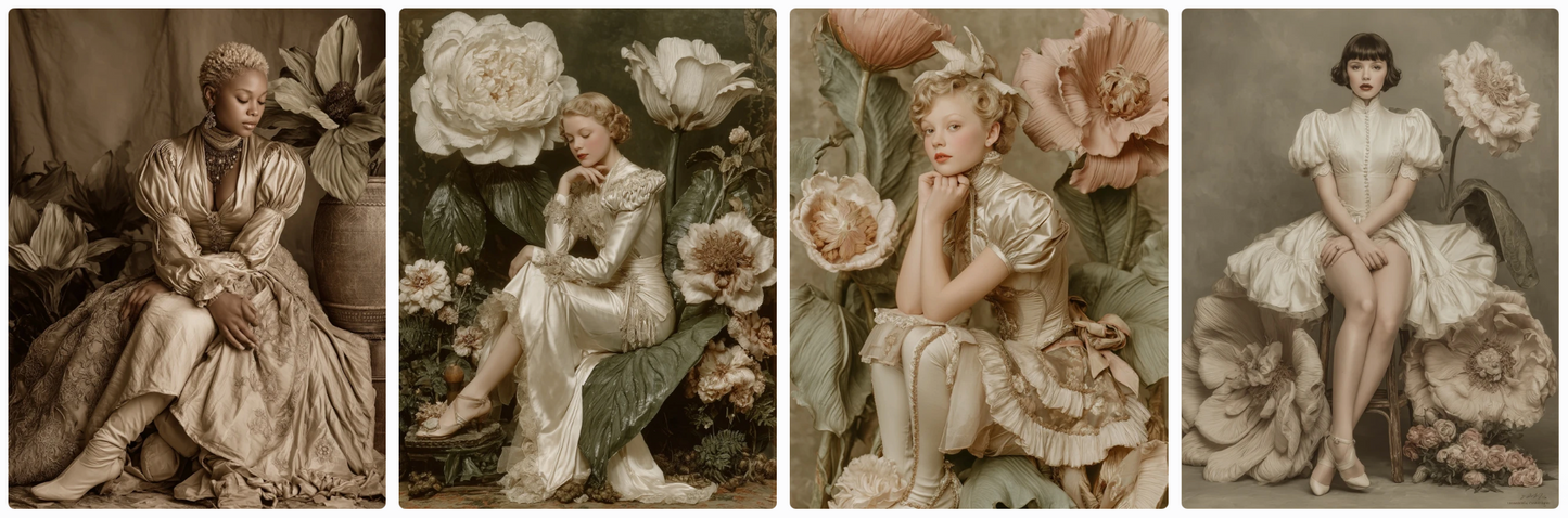 Fairy tales-Old Hollywood style! Sepia, B/W and technicolor- 60 prompts