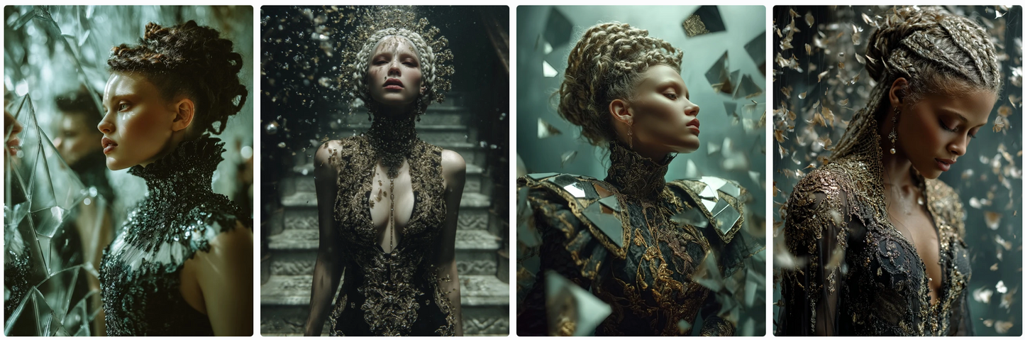 Mirrors & Shadows – 116 Haute Couture Prompts