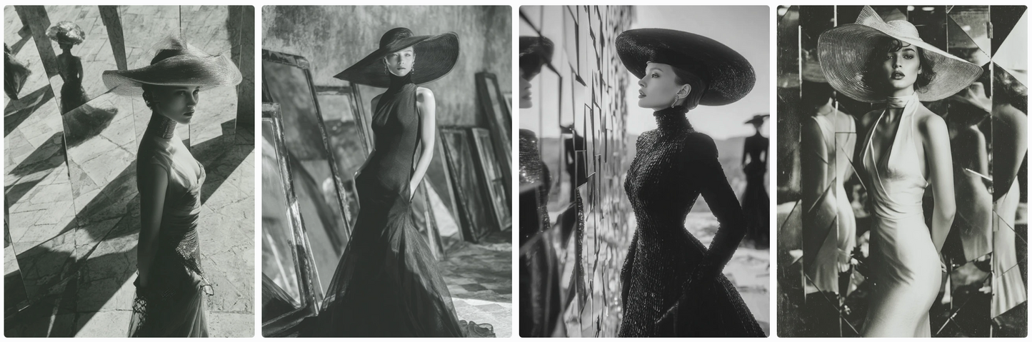 Mirrors & Shadows – 116 Haute Couture Prompts