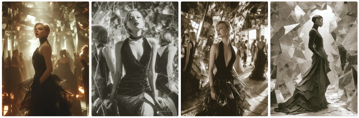 Mirrors & Shadows – 116 Haute Couture Prompts