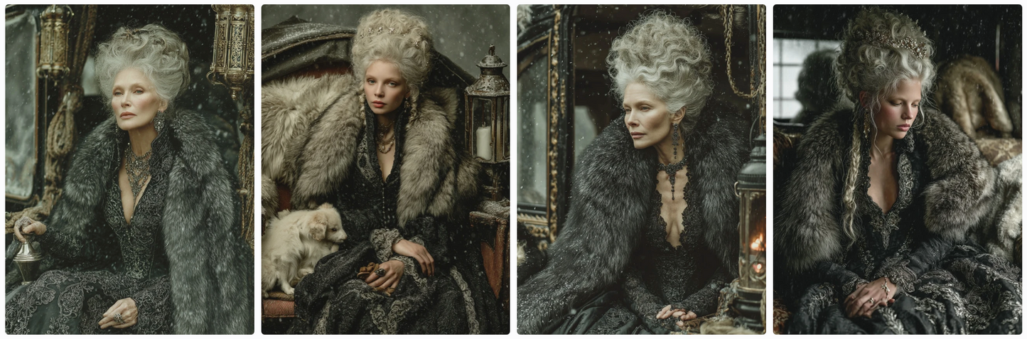 The 4 seasons in Versailles, 70 Roccoco couture prompts