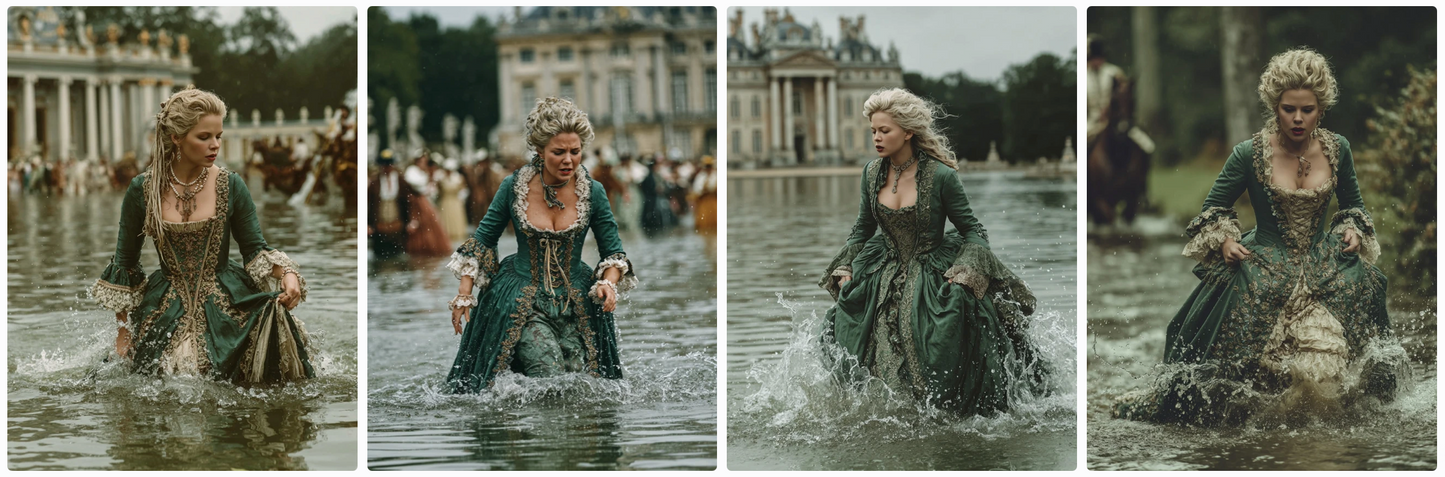 The 4 seasons in Versailles, 70 Roccoco couture prompts
