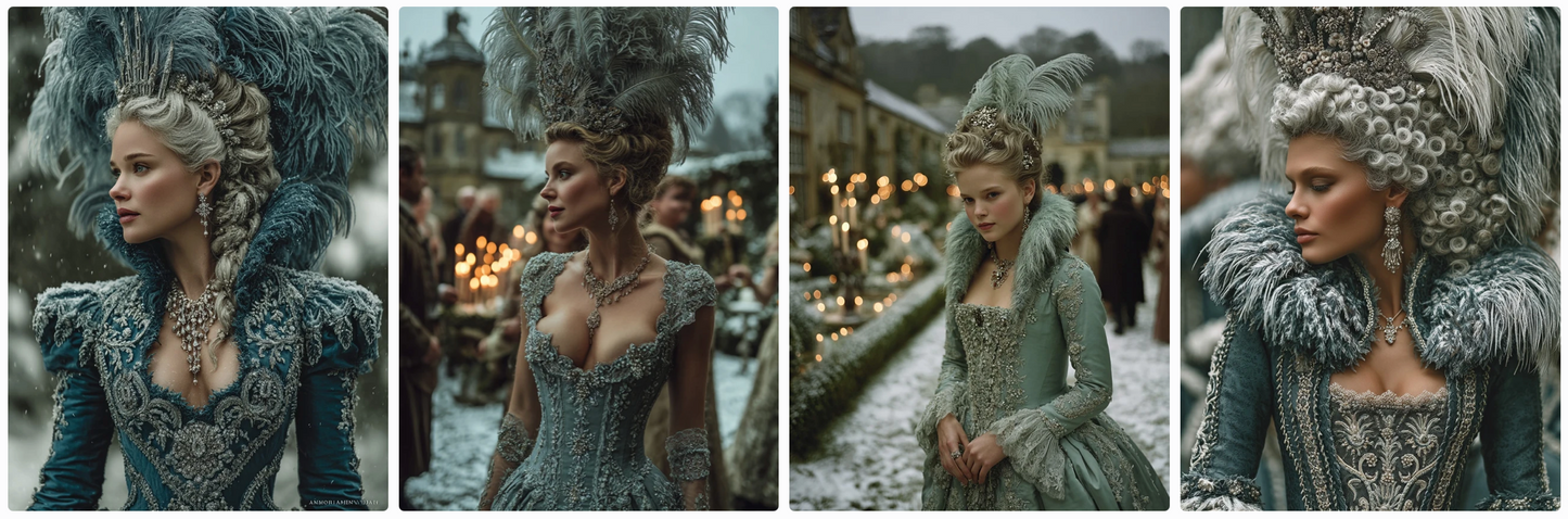 The 4 seasons in Versailles, 70 Roccoco couture prompts