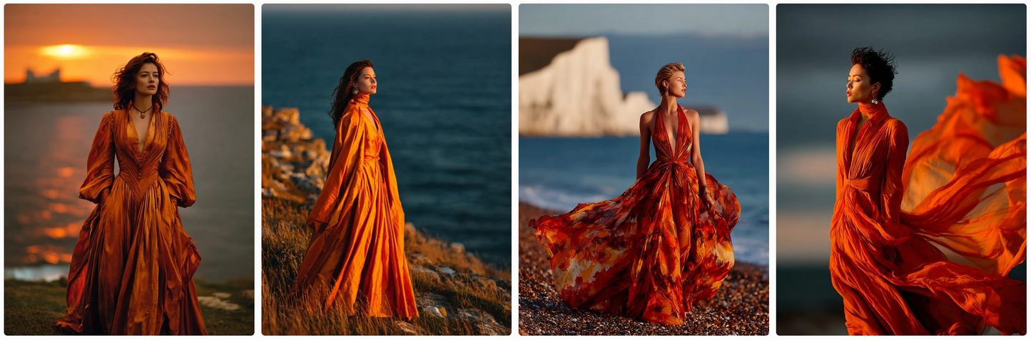 Bundle 6 PDFs! Couture Around the World: 180 MidJourney Prompts Inspired by Global Artists