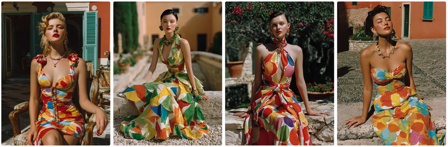 Bundle 6 PDFs! Couture Around the World: 180 MidJourney Prompts Inspired by Global Artists