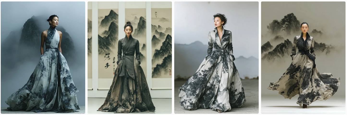 Bundle 6 PDFs! Couture Around the World: 180 MidJourney Prompts Inspired by Global Artists