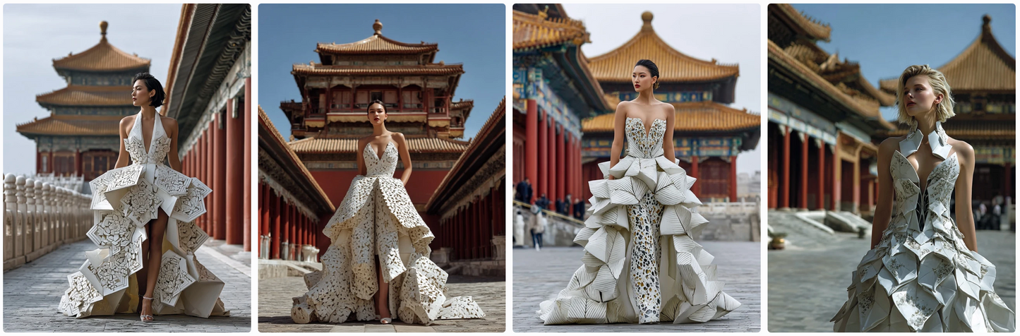 Bundle 6 PDFs! Couture Around the World: 180 MidJourney Prompts Inspired by Global Artists