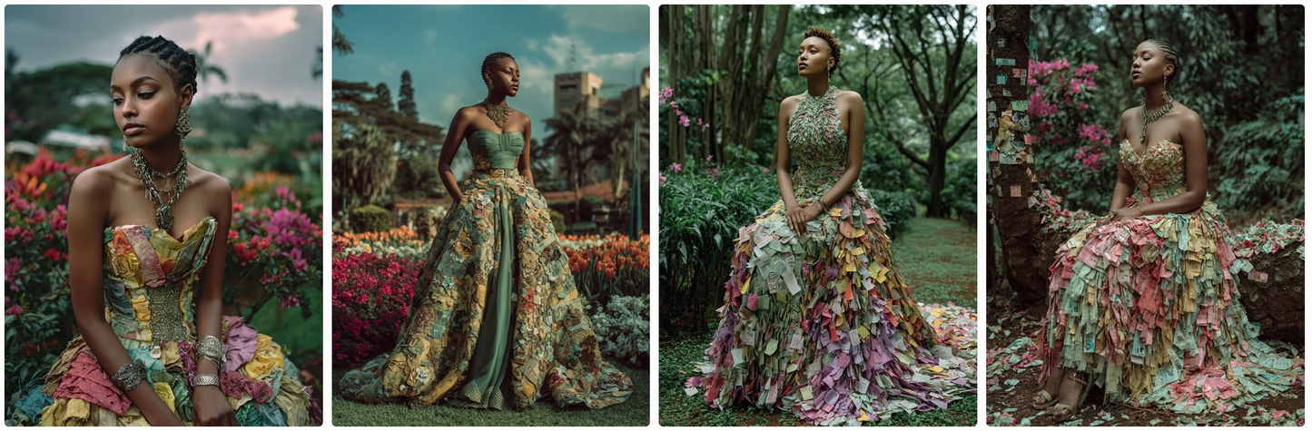 Bundle 6 PDFs! Couture Around the World: 180 MidJourney Prompts Inspired by Global Artists