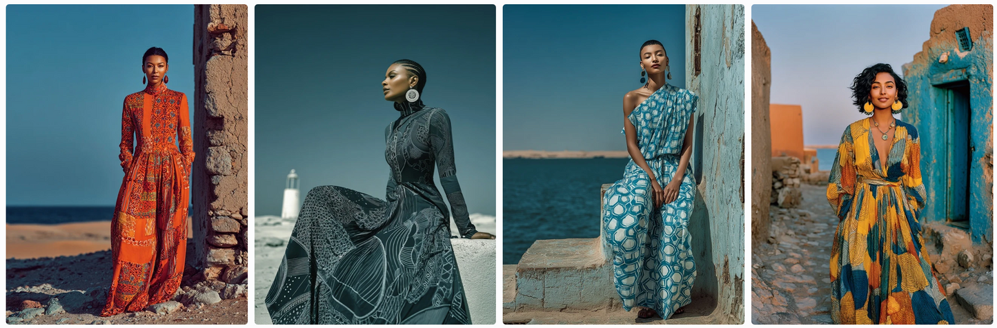 Bundle 6 PDFs! Couture Around the World: 180 MidJourney Prompts Inspired by Global Artists