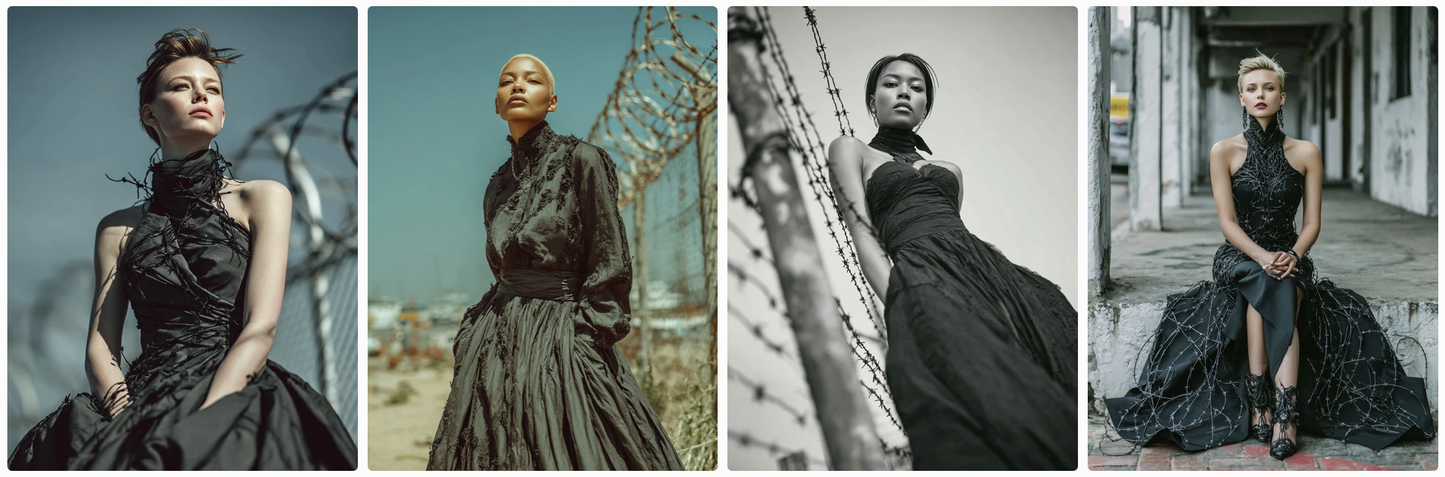 Bundle 6 PDFs! Couture Around the World: 180 MidJourney Prompts Inspired by Global Artists