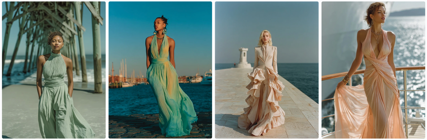 Bundle 6 PDFs! Couture Around the World: 180 MidJourney Prompts Inspired by Global Artists