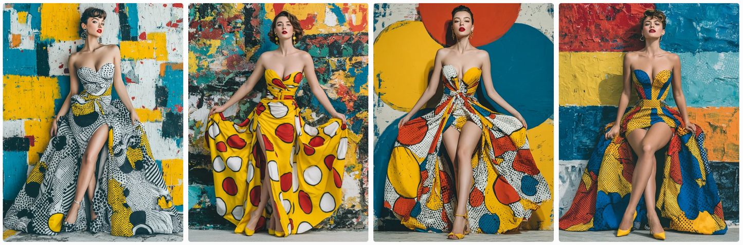 Bundle 6 PDFs! Couture Around the World: 180 MidJourney Prompts Inspired by Global Artists