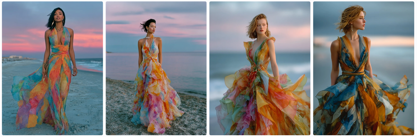 Bundle 6 PDFs! Couture Around the World: 180 MidJourney Prompts Inspired by Global Artists